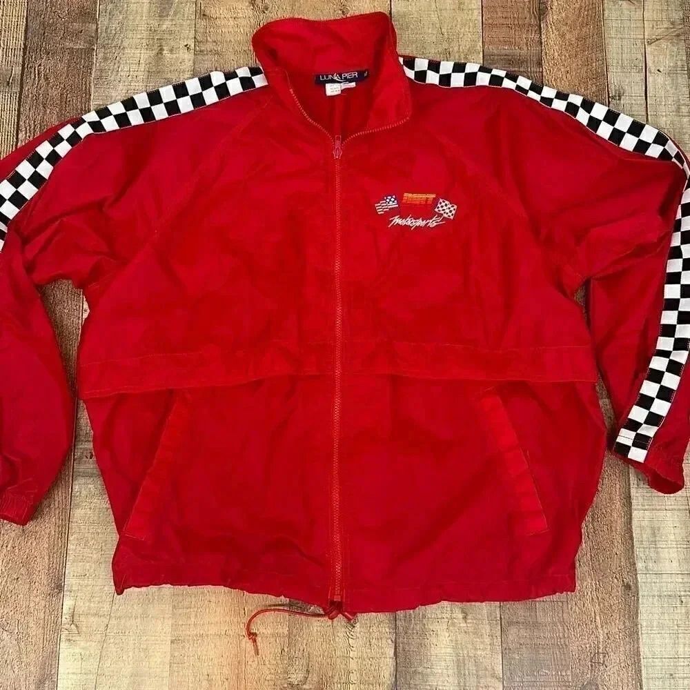 Vintage Luna Pier Motorsports Wind Breaker